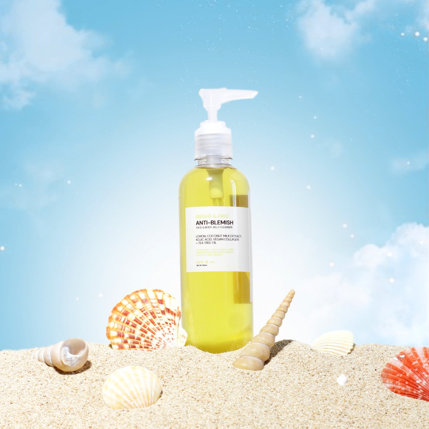 CATT & CO. ANTI BLEMISH FACE & BODY JELLY CLEANSER