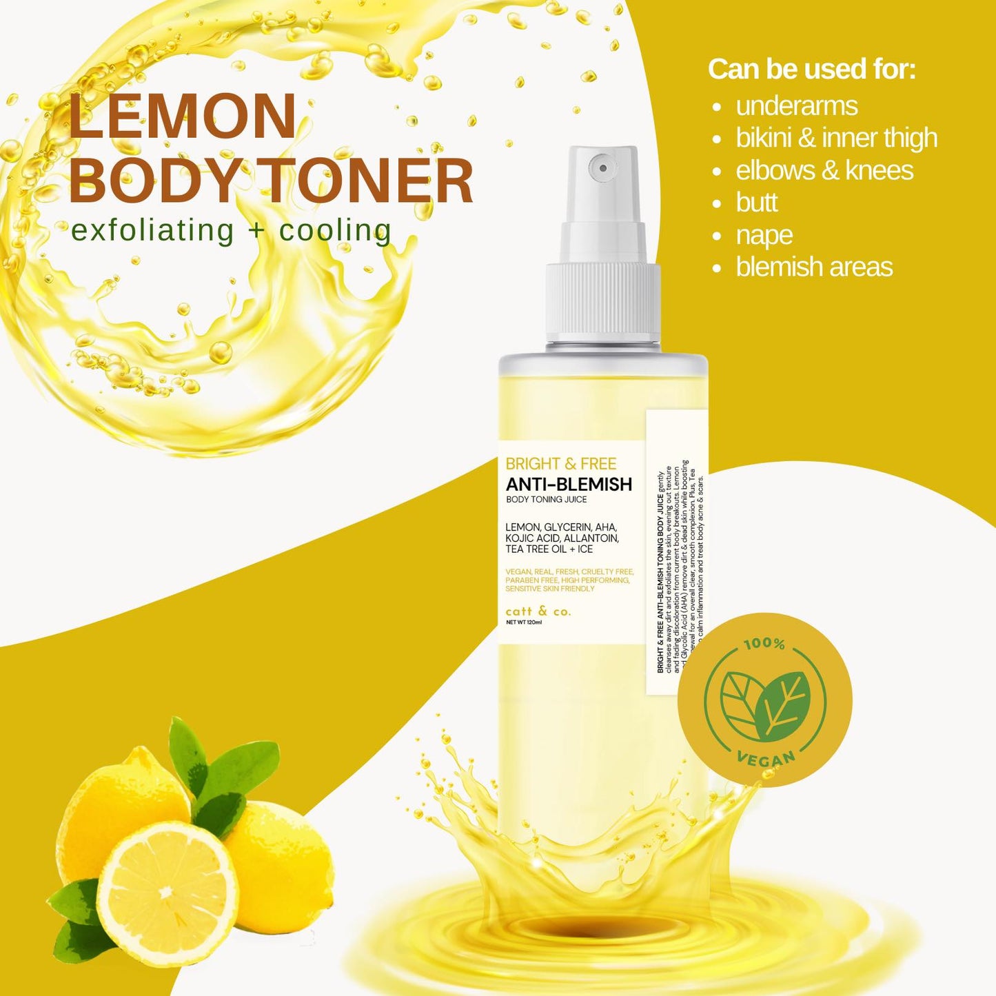 CATT & CO ANTI BLEMISH BODY TONING JUICE