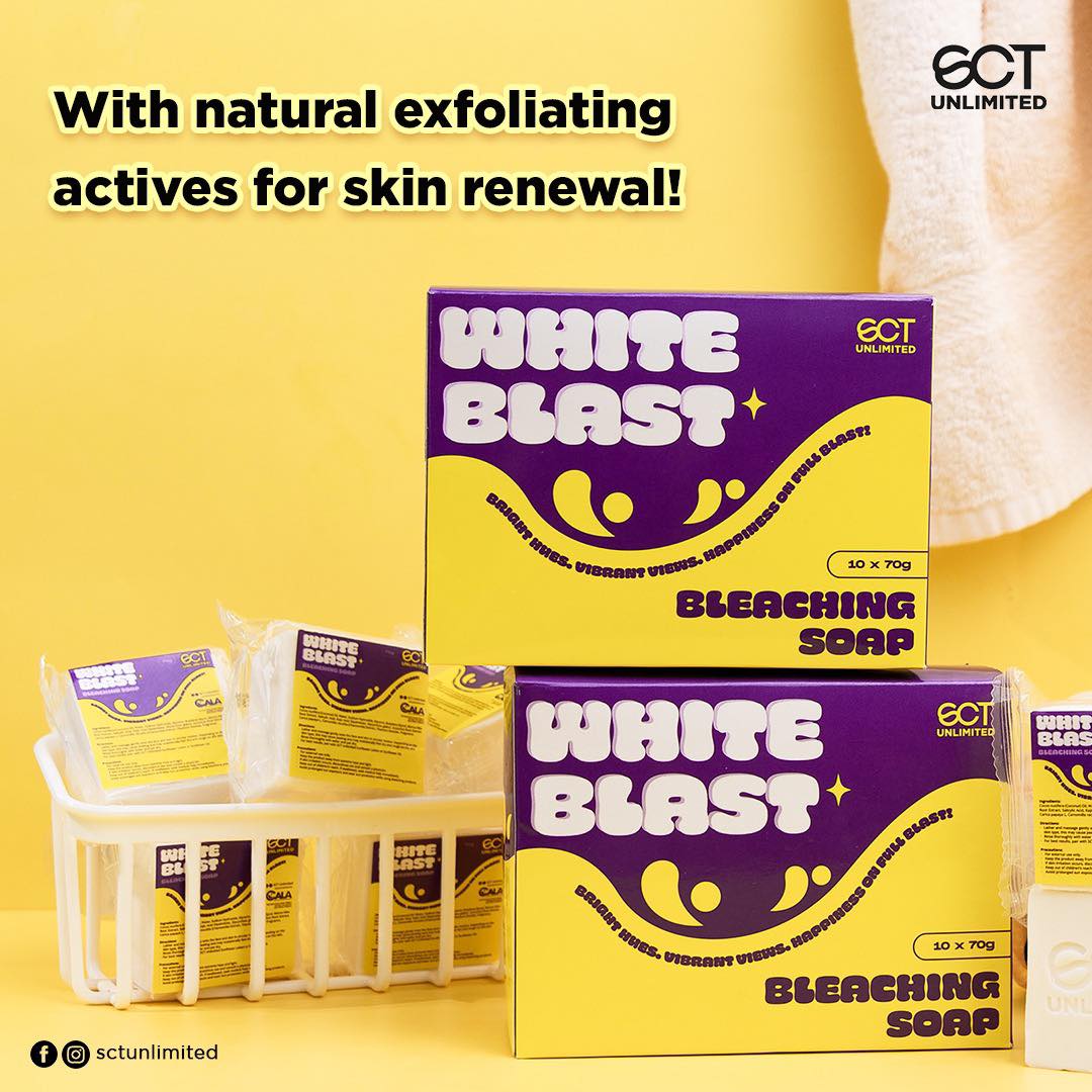 SCT UNLIMITED WHITE BLAST BLEACHING SOAP BAR 70G | SCTU WHITE BLAST
