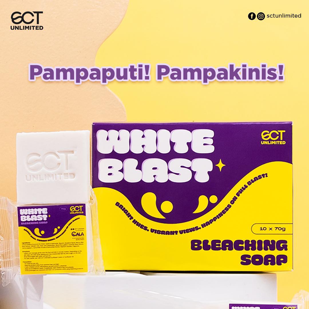 SCT UNLIMITED WHITE BLAST BLEACHING SOAP BAR 70G | SCTU WHITE BLAST