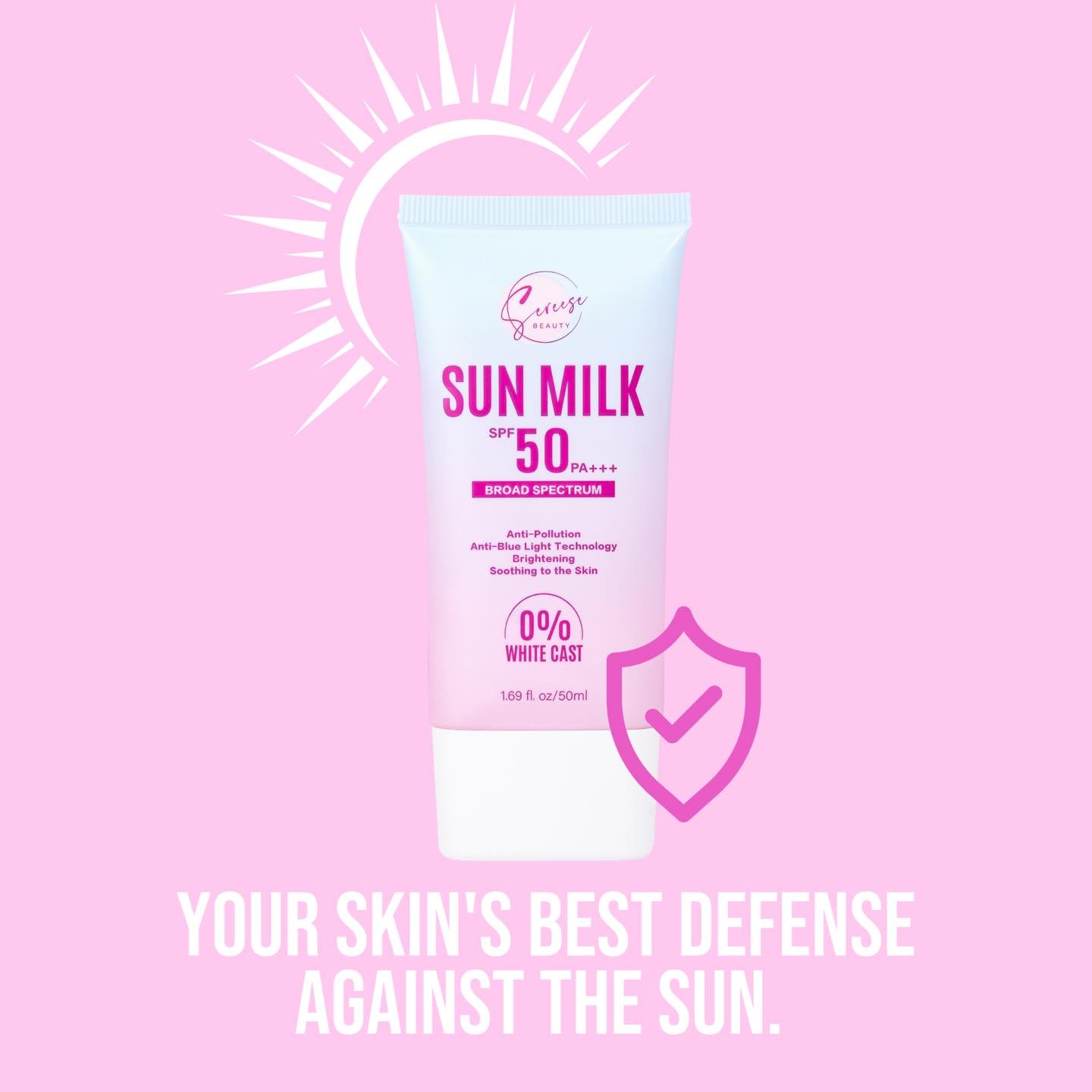 SEREESE BEAUTY SUN MILK SPF 50
