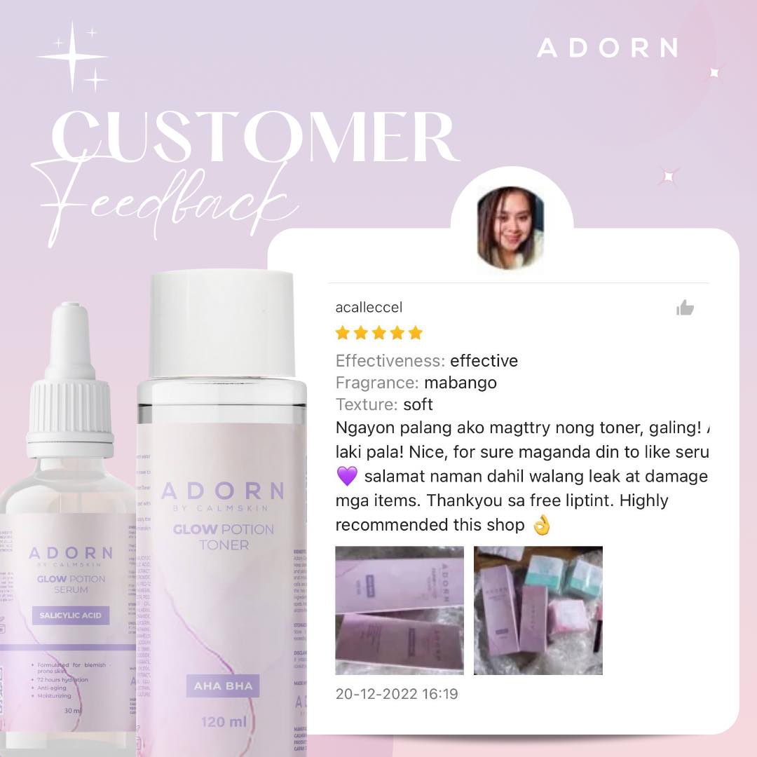 ADORN GLOW POTION TONER | GLOW POTION SERUM BY CALMSKIN