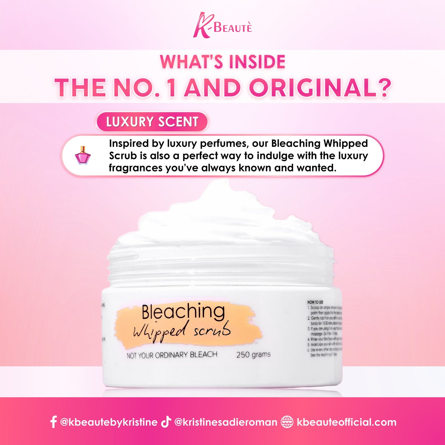 K-BEAUTE BLEACHING WHIPPED SCRUB