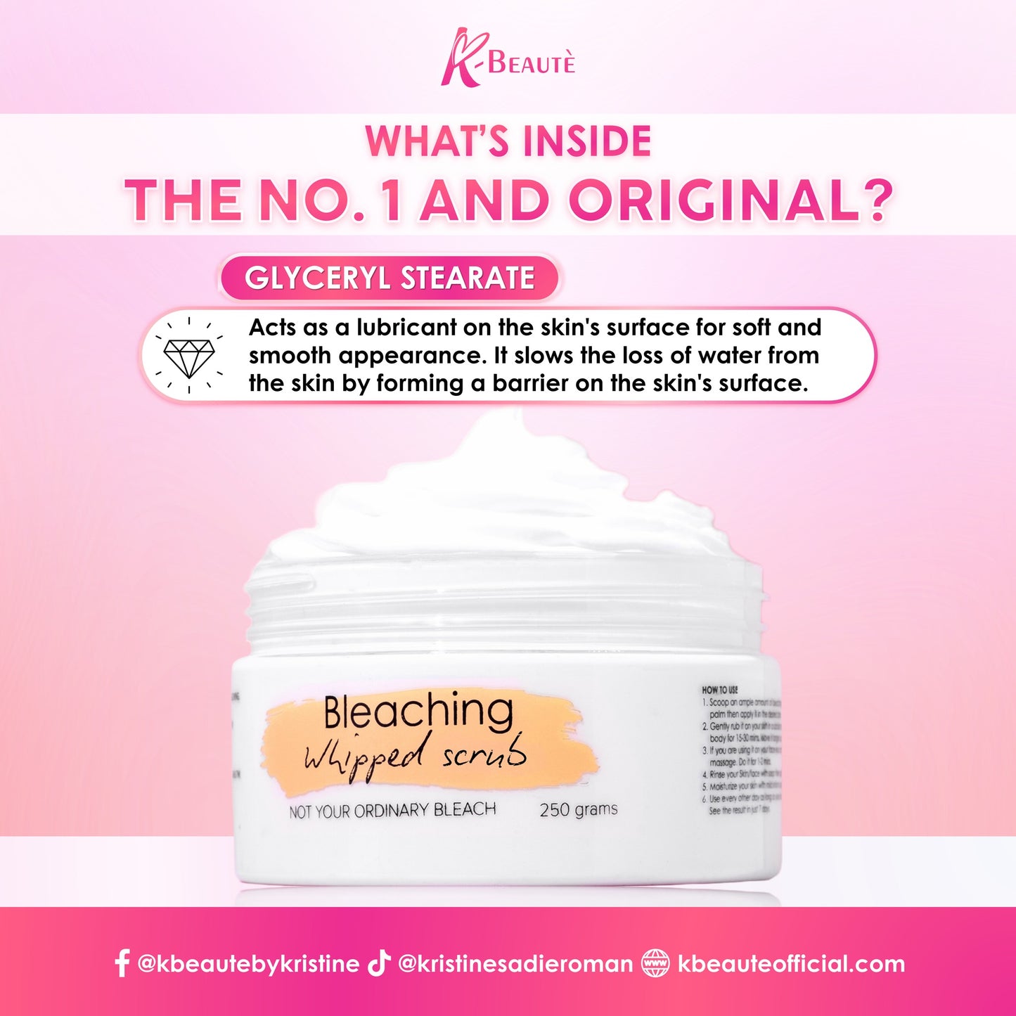 K-BEAUTE BLEACHING WHIPPED SCRUB
