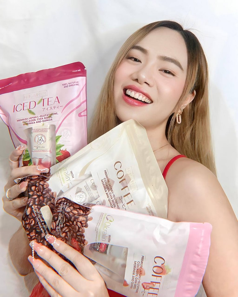 HIKARI DRINKS TATLONG KULAY COFFEE ICED TEA STRAWBERRY MOCHA MIXED BERRIES SLIMMING OKRALIN BERRY