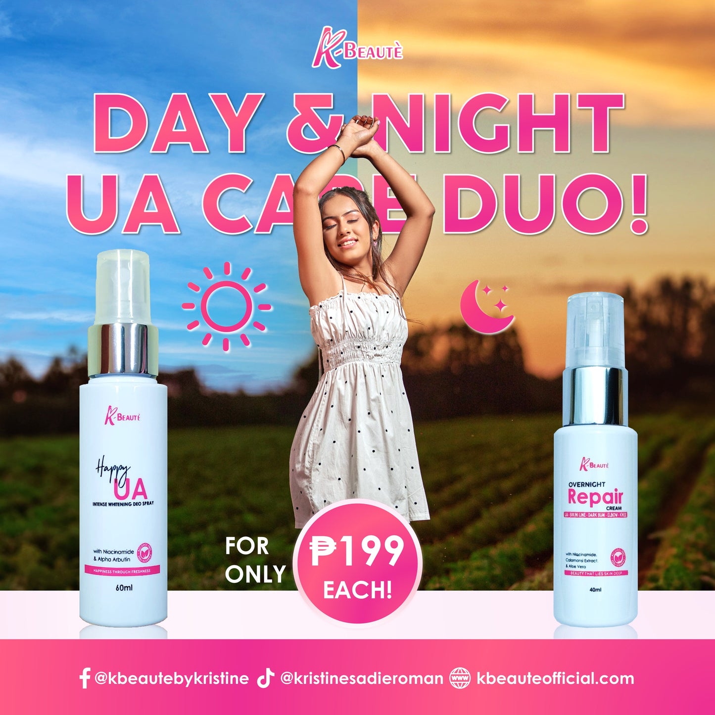 K-BEAUTÉ HAPPY UNDERARM INTENSIVE WHITENING DEO SPRAY
