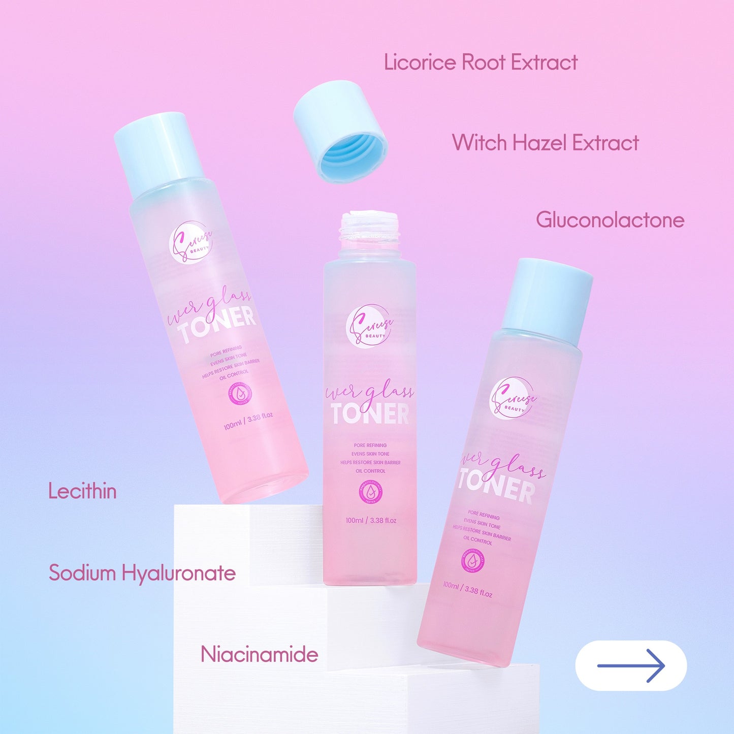 SEREESE BEAUTY EVER GLASS TONER 100ML