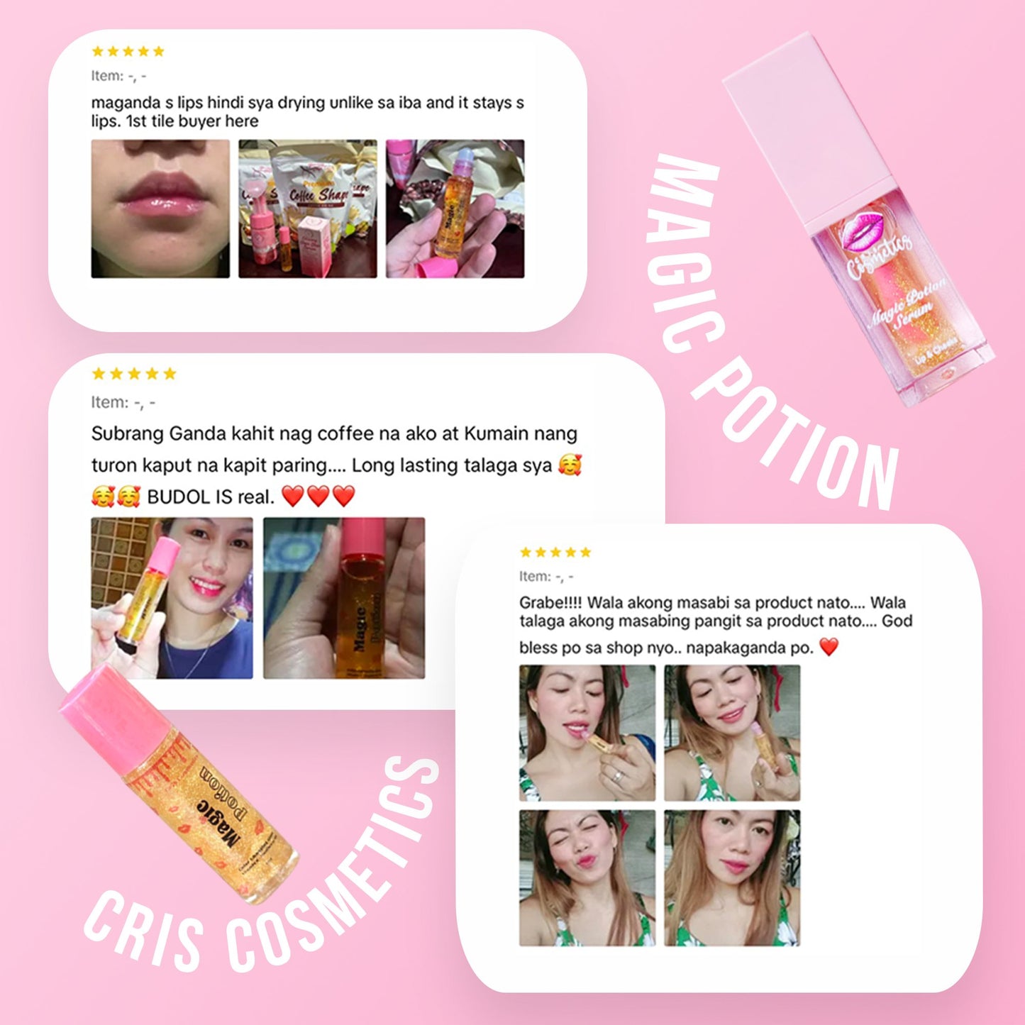 MAGIC POTION LONG LASTING SERUM ROLL ON BY CRIS COSMETICS