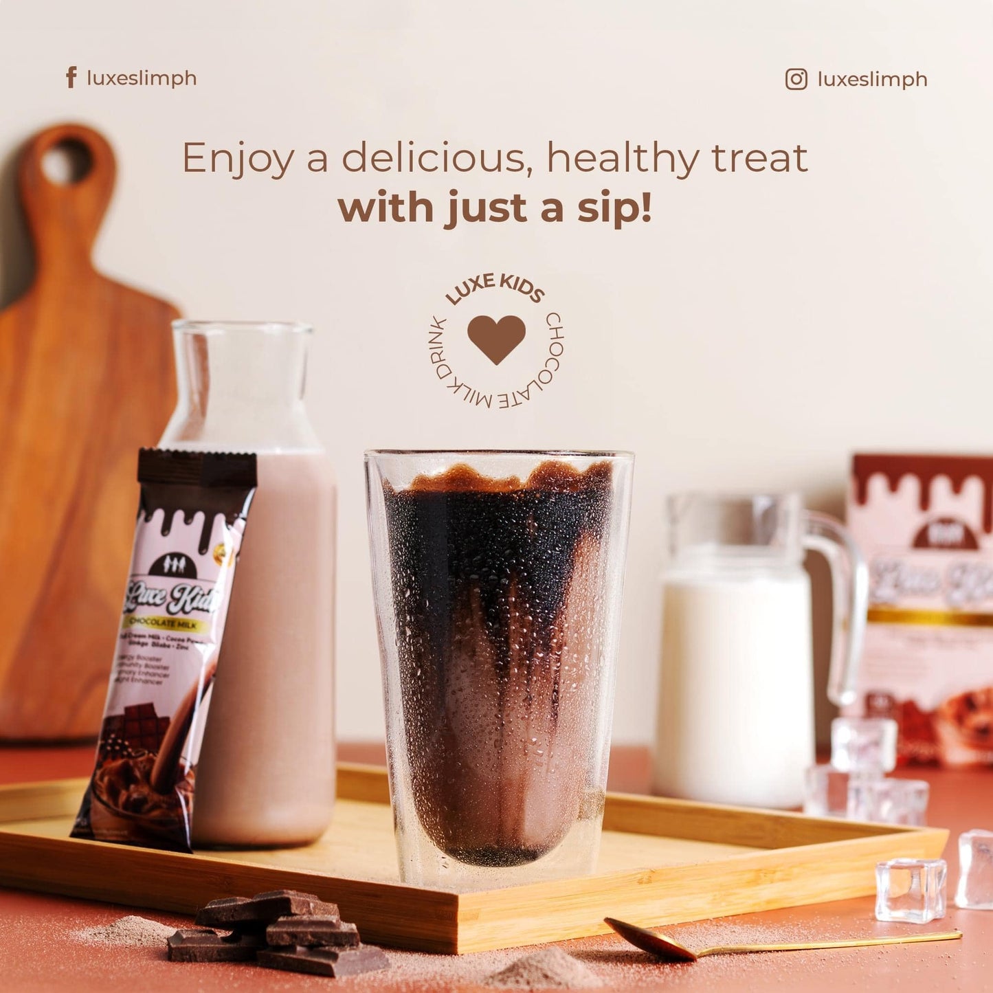 LUXE KIDS CHOCOLATE MILK DRINK