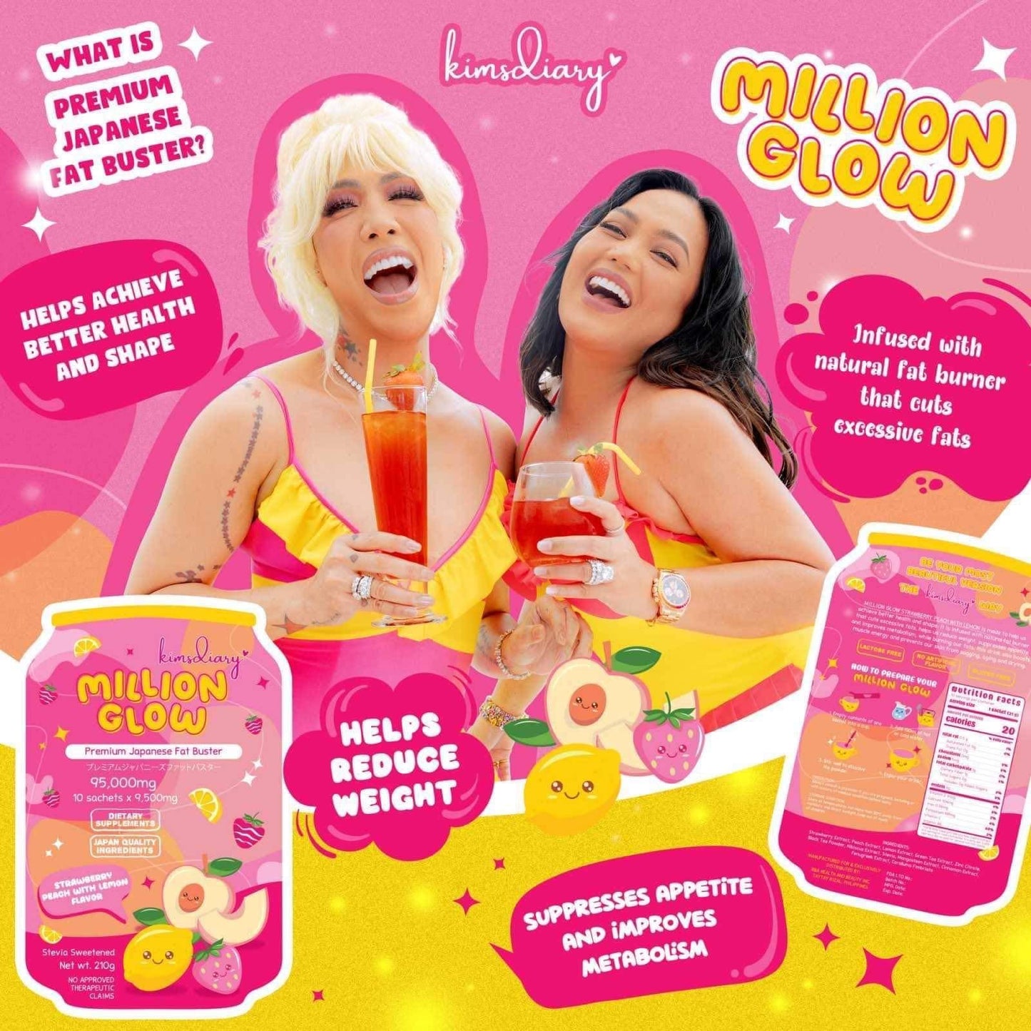 KIMSDIARY MILLION GLOW SLIMMING DRINKS