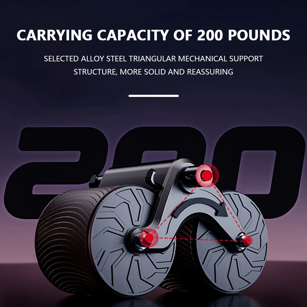 Abdomen Roller with Timer Abdominal Muscles Fitness Wheel Training