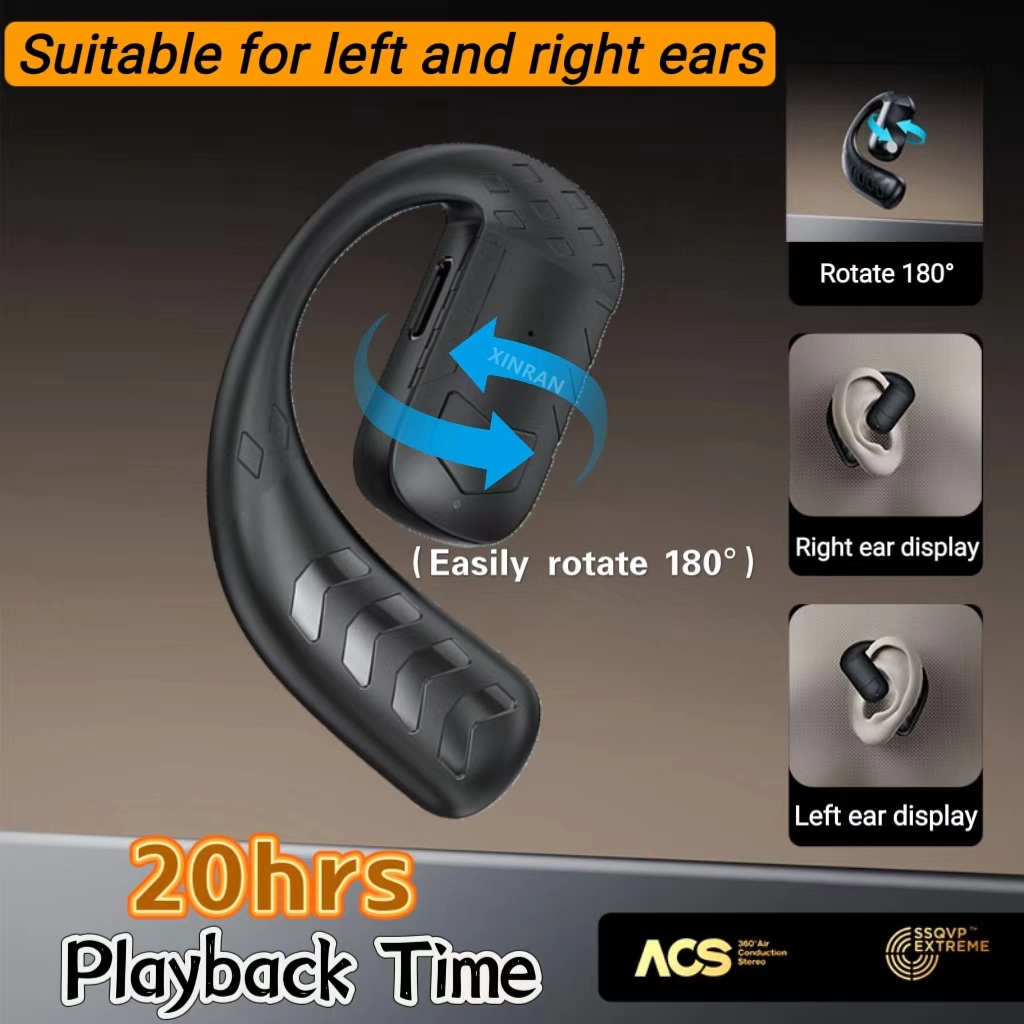 Earphone Bluetooth Wireless Big Capacity Battery with 20H Playback Time
