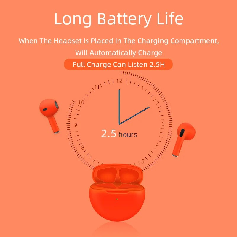 Air Pro Wireless Bluetooth Earphones Wtih Free Cartoon Case