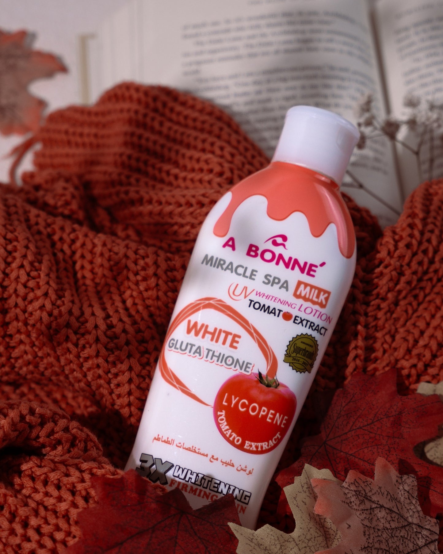 A Bonné Miracle Spa Milk Uv Whitening Lotion Tomato Extract White Glutathione | 500ML