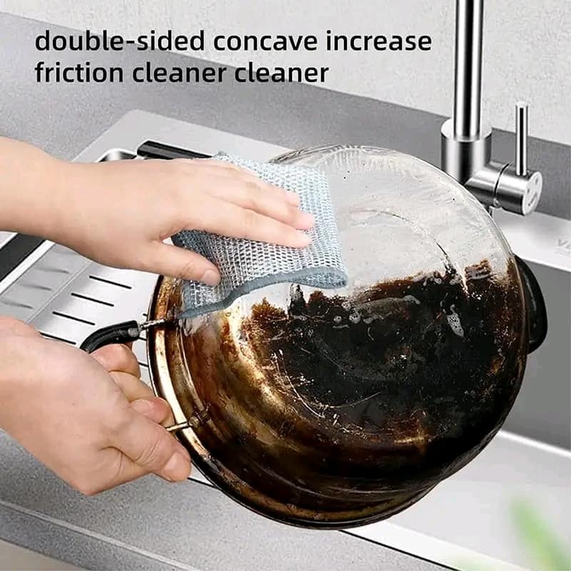 Double Sided Silver Wire Washing Cloth