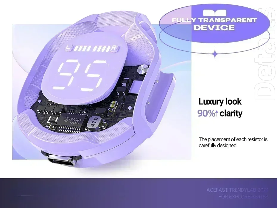 Crystal Series Wireless Earphone Bluetooth