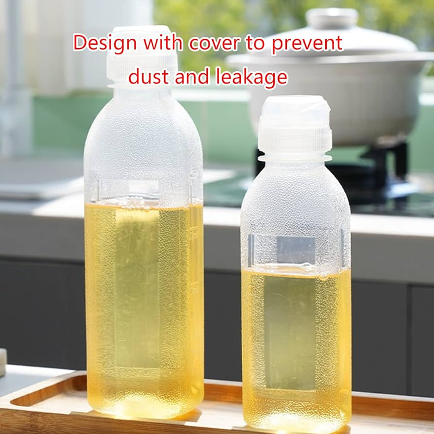 No Spill Oil Bottle Kitchen Squeeze Oil Bottles Leakproof Condiment Bottles