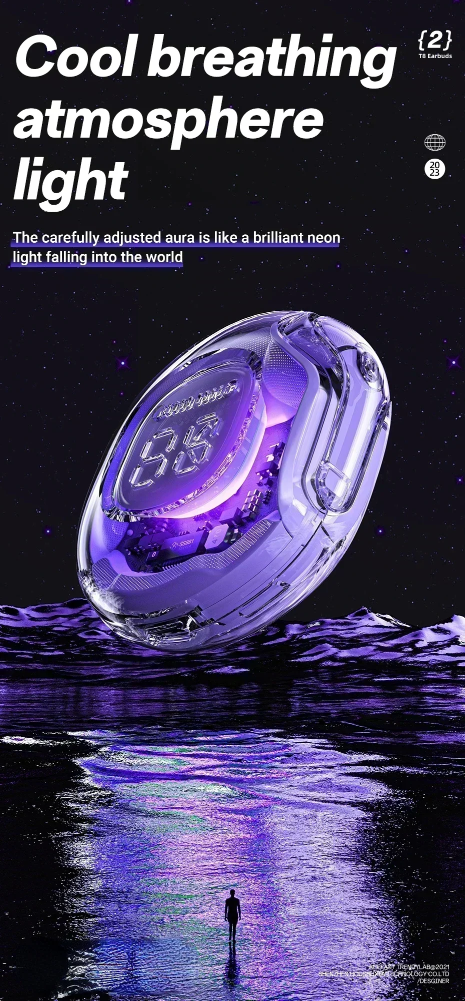 Crystal Series Wireless Earphone Bluetooth