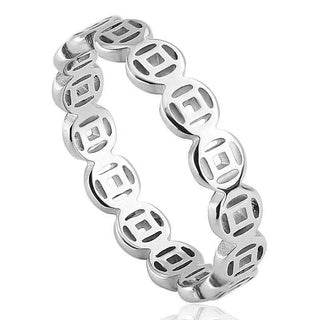 LUCKY CHARM MONEY CATCHER STAINLESS CHARM RING