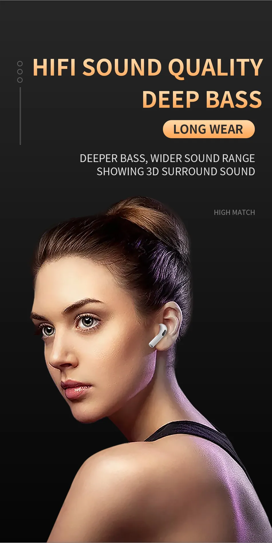 Air Pro Wireless Bluetooth Earphones Wtih Free Cartoon Case