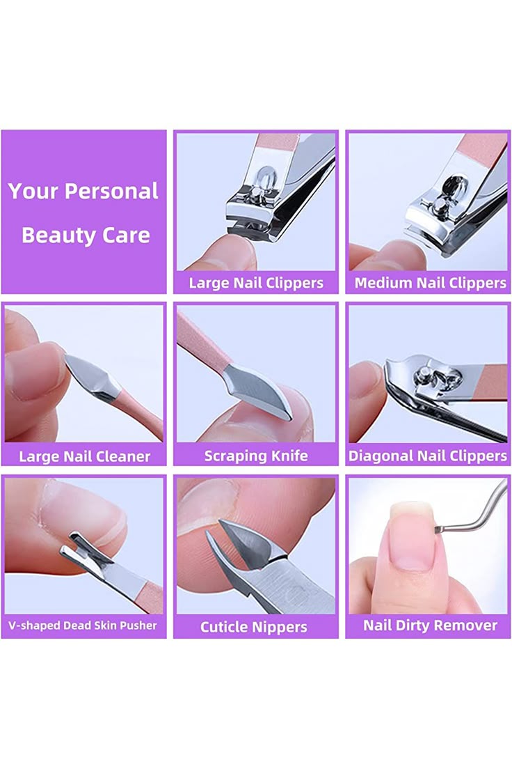 Manicure Set Nail Clipper Kit - 16 Pieces Stainless Steel Manicure Kit