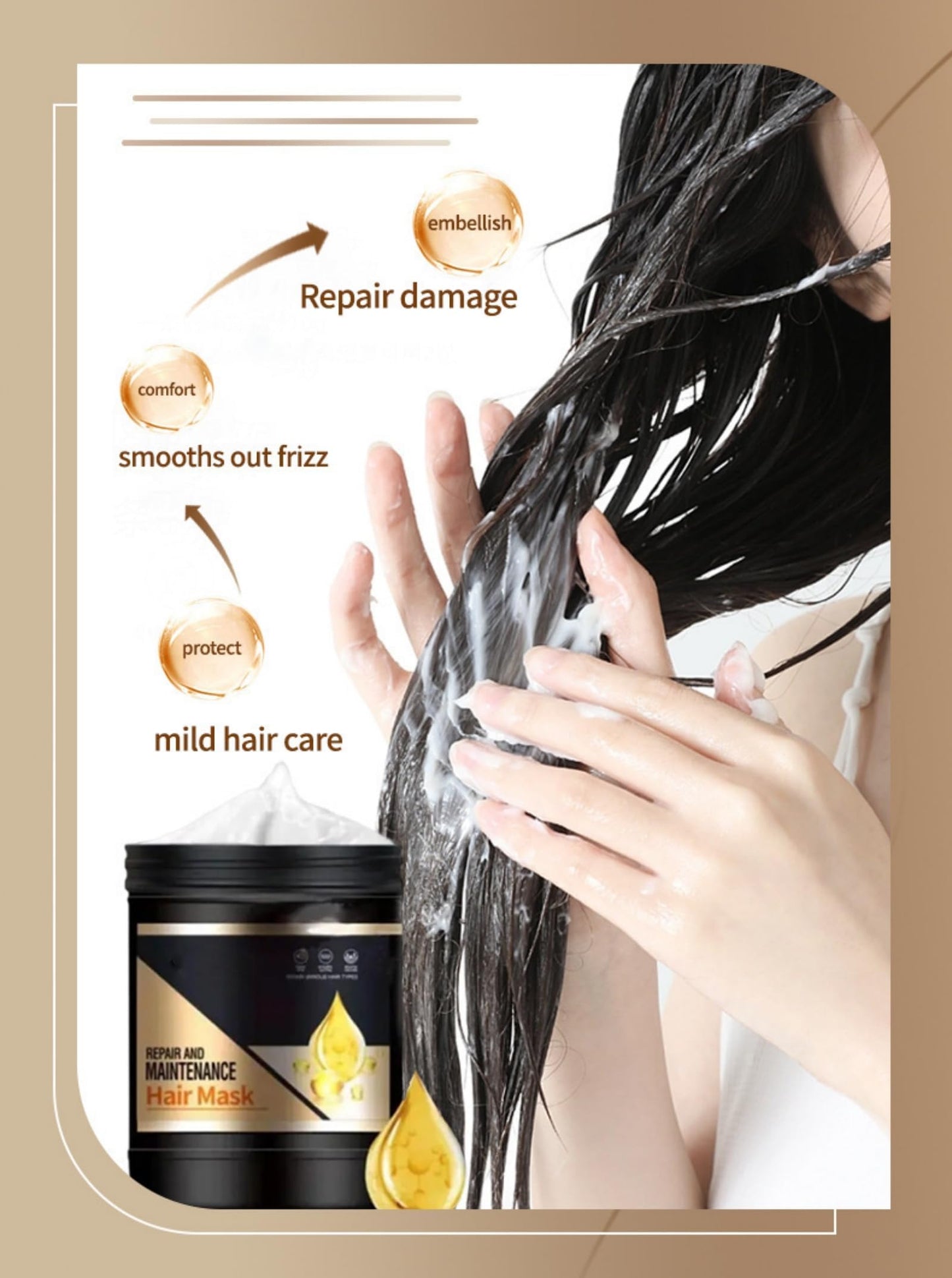 Trending Hair Mask! Repair And Maintenance Hair Mask 1000g