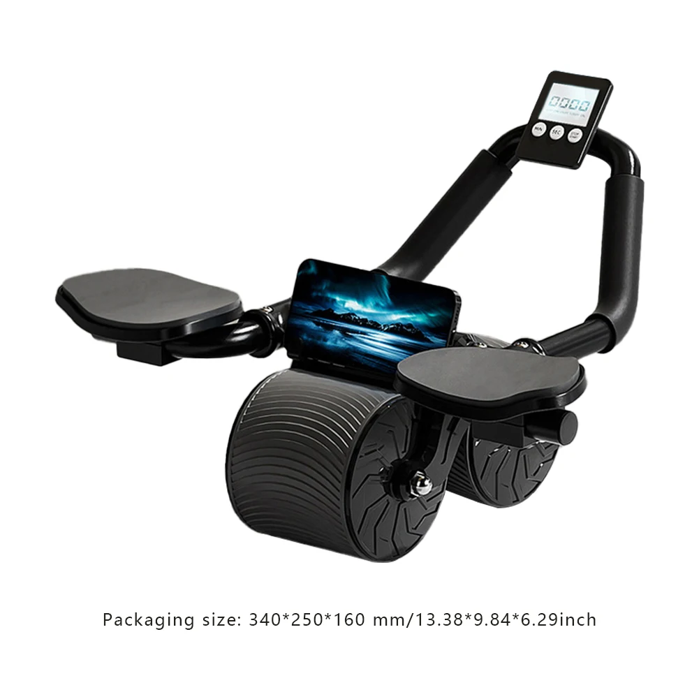 Abdomen Roller with Timer Abdominal Muscles Fitness Wheel Training