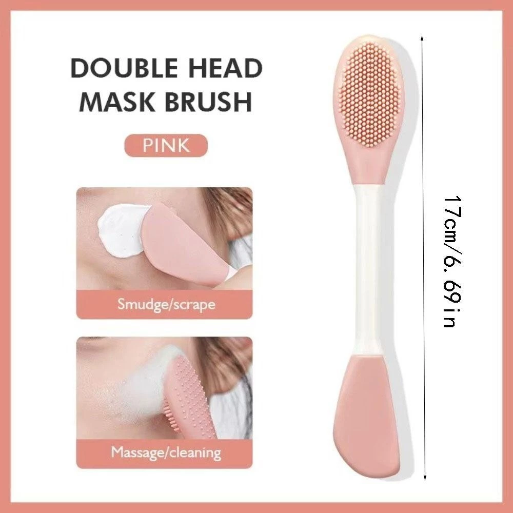 Facial Brushes Exfoliating Double Head Facial Clean Brush Silicone Skin Care Tools