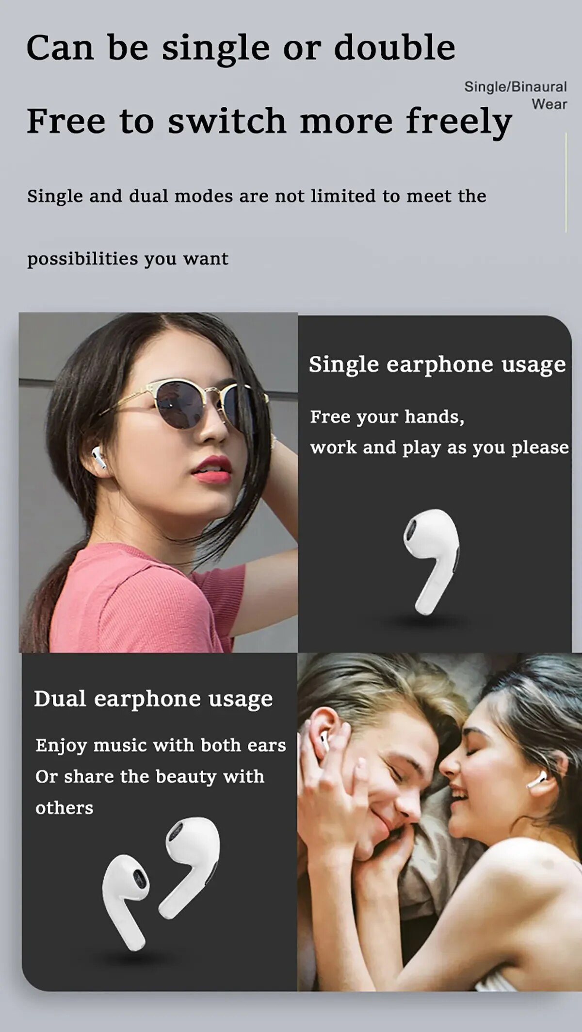 Air Pro Wireless Bluetooth Earphones Wtih Free Cartoon Case