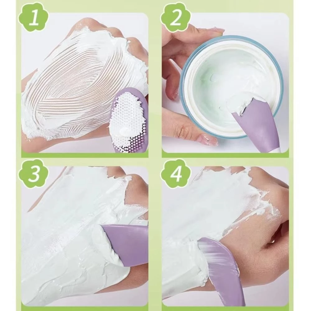 Facial Brushes Exfoliating Double Head Facial Clean Brush Silicone Skin Care Tools