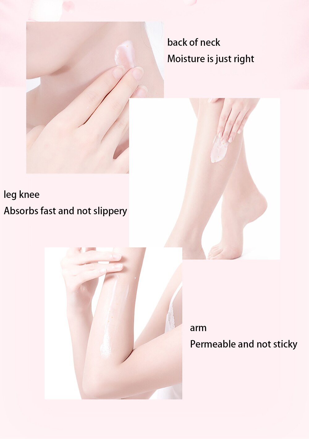 Sakura Amino Acid Whitening Body Lotion Body Skin Care emulsions Nourishes Skin Removal Pimple Hair Follicles Bodies Treatments