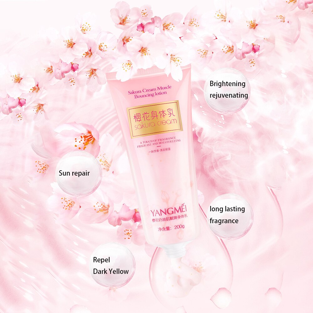 Sakura Amino Acid Whitening Body Lotion Body Skin Care emulsions Nourishes Skin Removal Pimple Hair Follicles Bodies Treatments