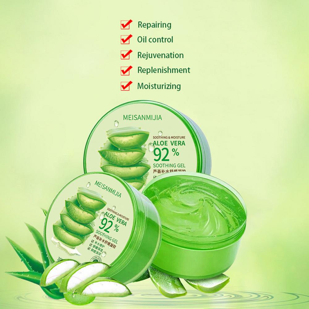 Aloe Gel Moisturizing Face Cream Whitening Sun Repair Skincare Sleeping Cover Skin Care Product Women Cosmetics Supplies300g