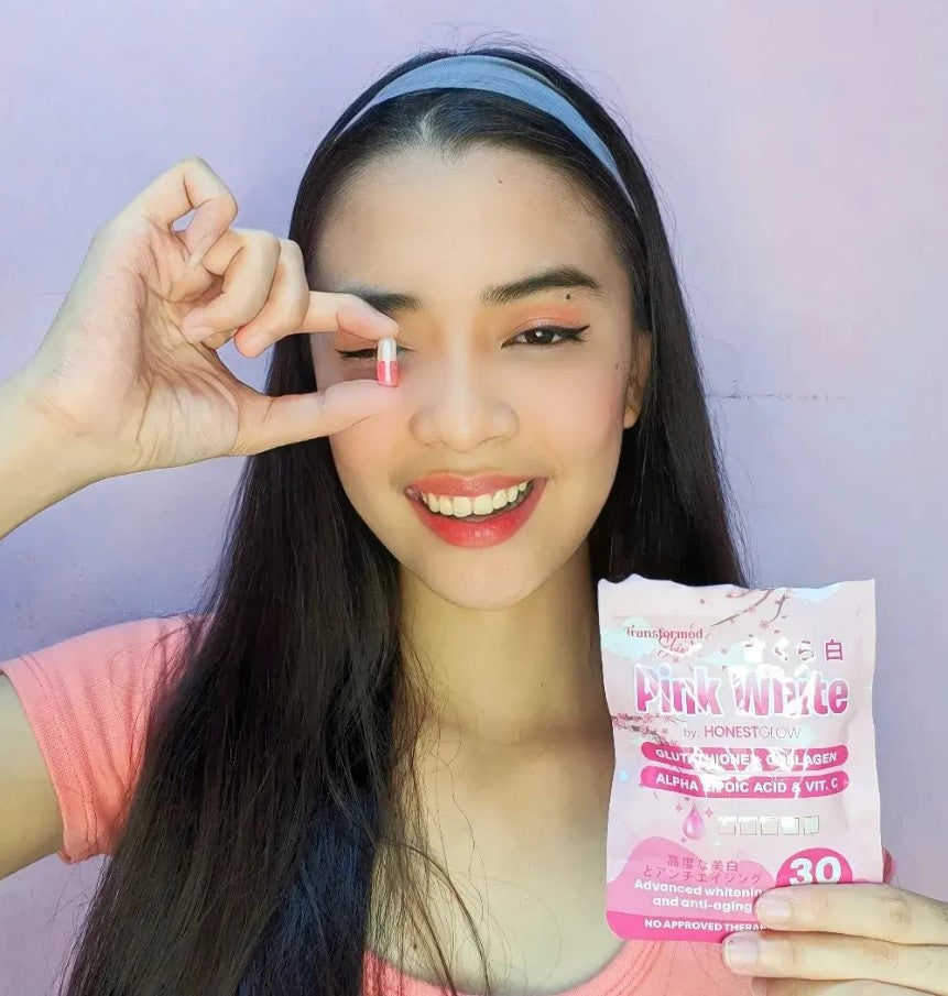 HONEST GLOW PINK WHITE CAPSULE