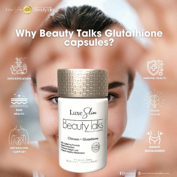 LUXE SLIM BEAUTY TALKS GLUTATHIONE CAPSULES