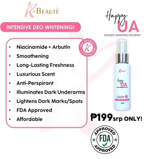 K-BEAUTÉ HAPPY UNDERARM INTENSIVE WHITENING DEO SPRAY