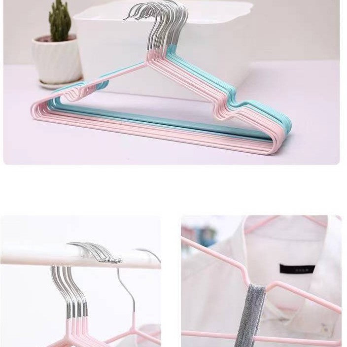Trending Item! Premium Colorful Stainless Steel Korean Style Non Slip Wire Hangers