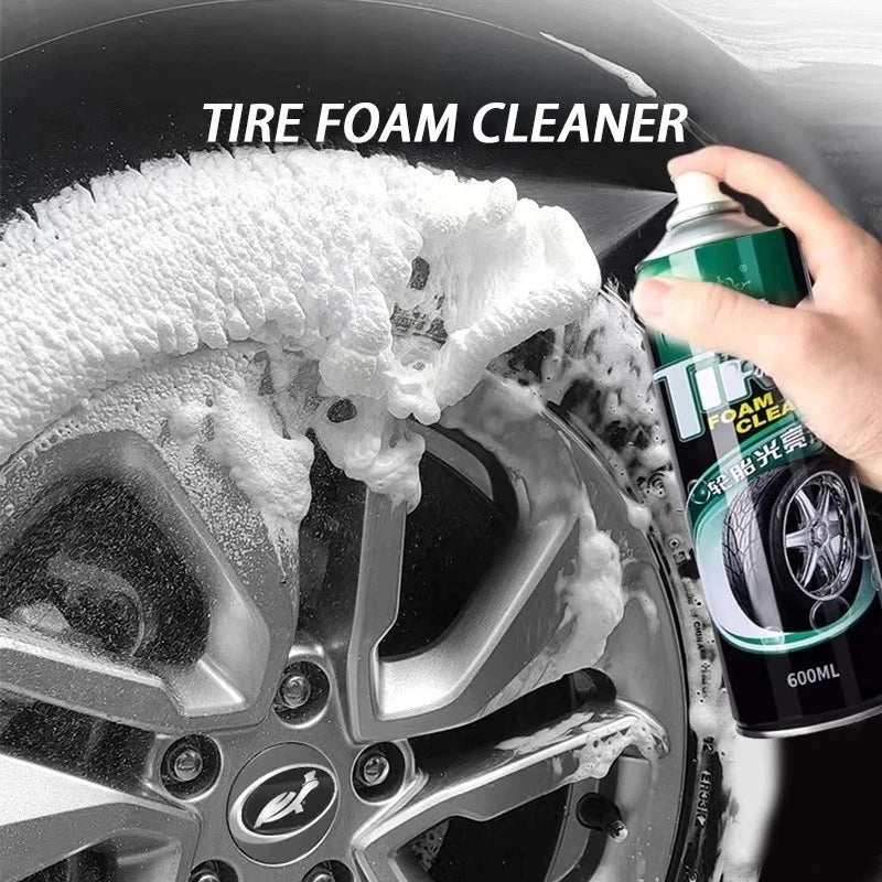 Tire Foam Cleaner Car Tire Black Retreading Maintenance Motor Tire Spray Foam Cleaner Polish