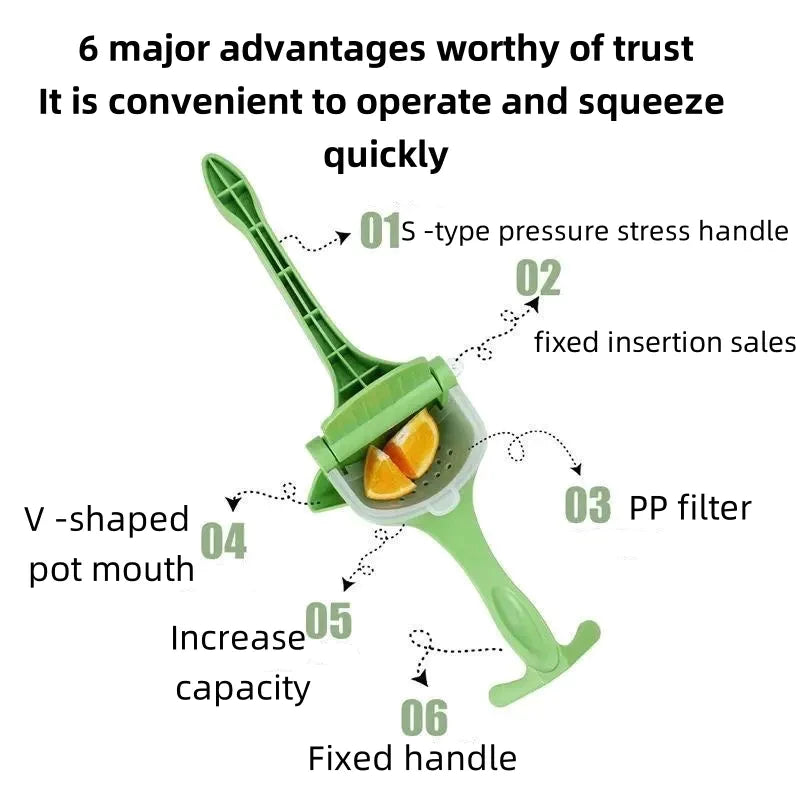 High Quality Manual Juicer Fruit Pressing Citrus Orange Hand Press Portable Home Kitchen Fruit Tool
