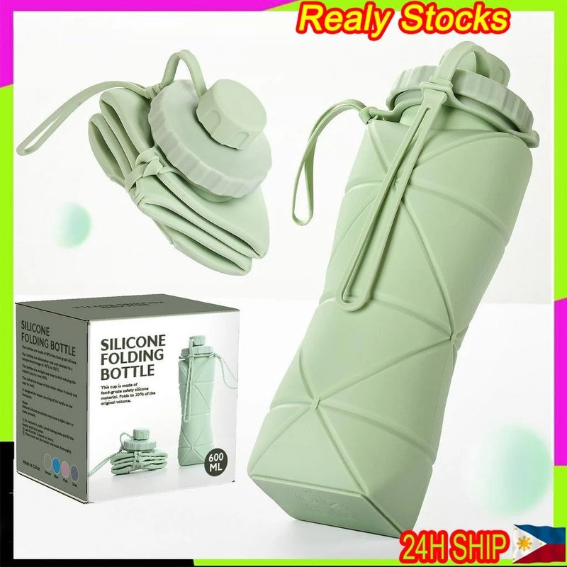 Collapsible Folding Water Bottles Foldable Tumbler For Sports Tumbler Leak Proof Bottle