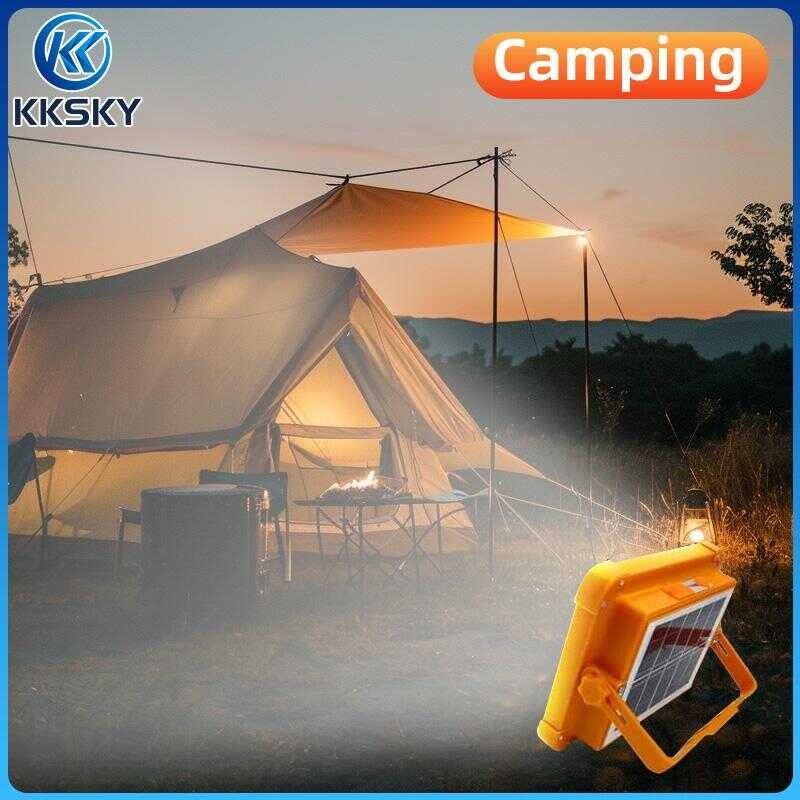 KKSKY 8000W 20000W Portable LED USB Solar Charging Light With Long Battery Life