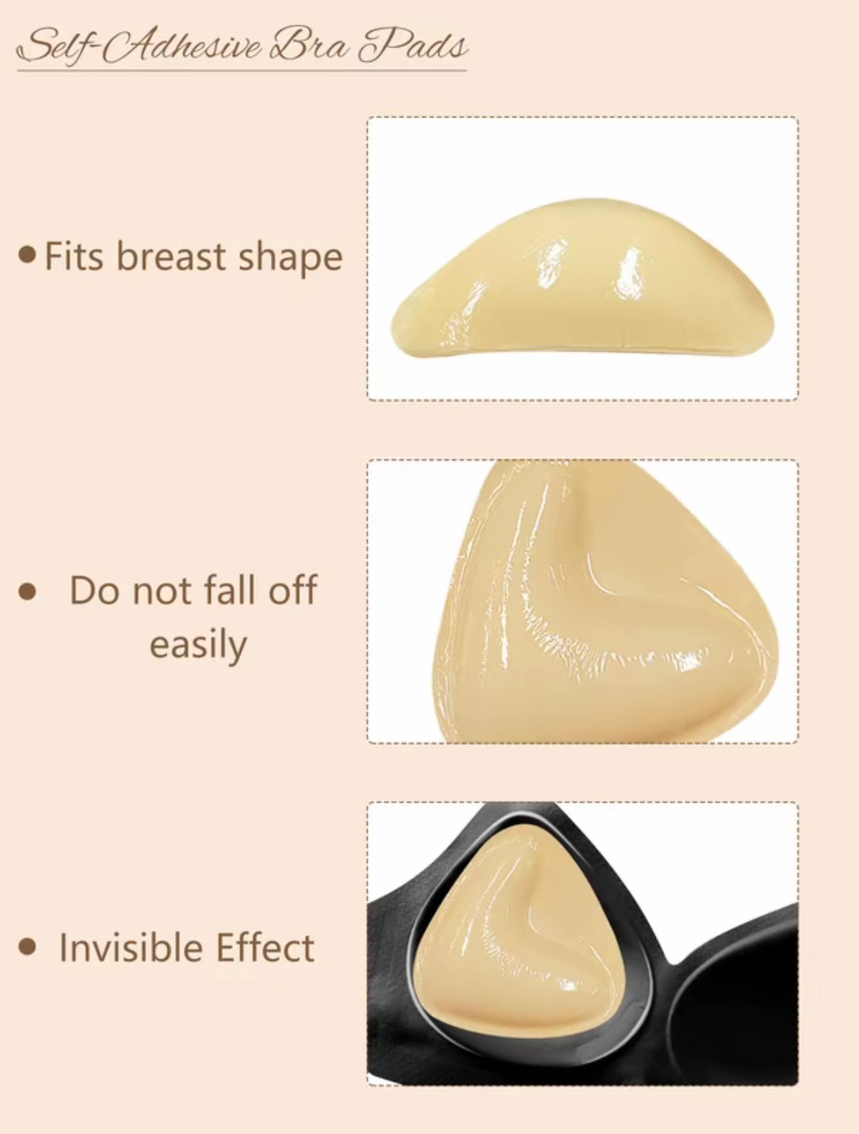 Instant Volume Sticky Bra Inserts To Enhance Shape