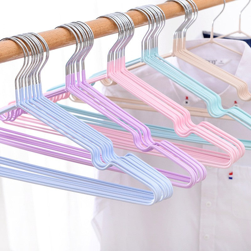 Trending Item! Premium Colorful Stainless Steel Korean Style Non Slip Wire Hangers