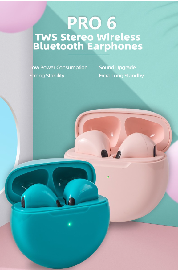 Air Pro Wireless Bluetooth Earphones Wtih Free Cartoon Case