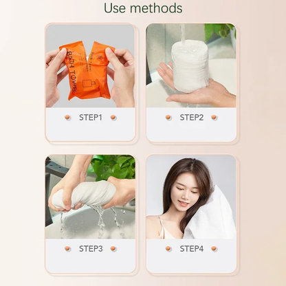 Compressed Bath Towel Skin-Friendly Disposable Thickened Large Bath Towels For Travel