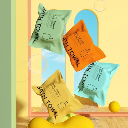 Compressed Bath Towel Skin-Friendly Disposable Thickened Large Bath Towels For Travel