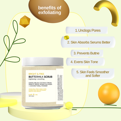 CATT & CO. BRIGHT & FREE BUTT-ERMILK SCRUB