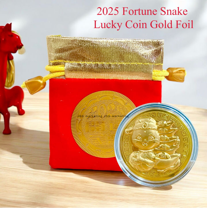 2025 Wealth Fortune Snake Lucky Coin FREE Lucky Bag