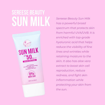 SEREESE BEAUTY SUN MILK SPF 50