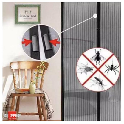 Magic Mesh Instant Screen Door Soft Screen Door Anti Mosquito Fly Mesh Curtain Magnetic Net Screen Door